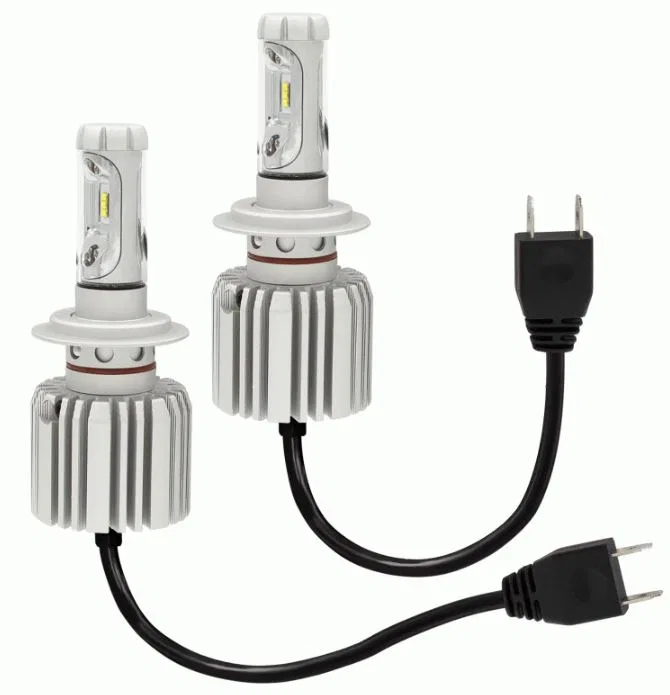 HE-H7LED – METRA Headlight Bulb, H7 LED Bulb 25 Watt 9 To 32 Volt White/ Golden Yellow/ Light Blue Beam Color 6000 Lu...